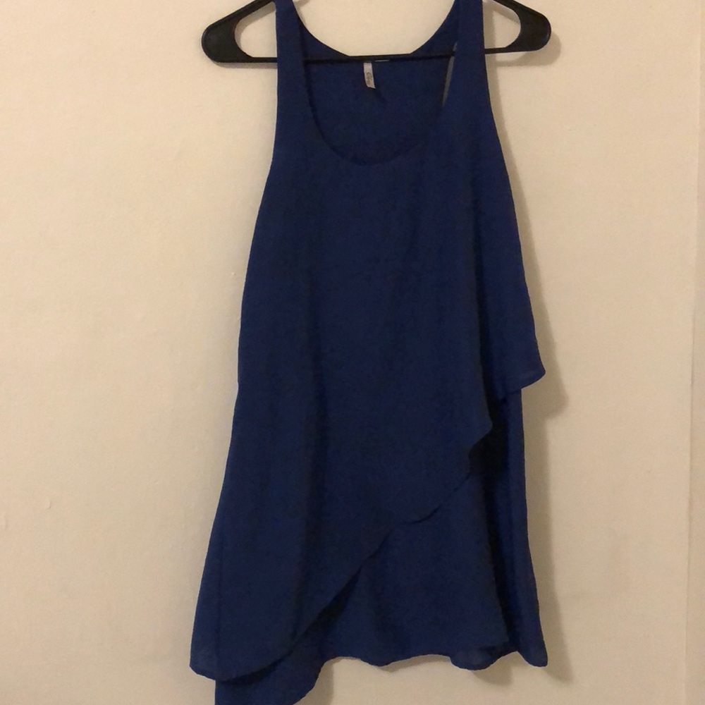 Flowy Blue Shift Dress Size M